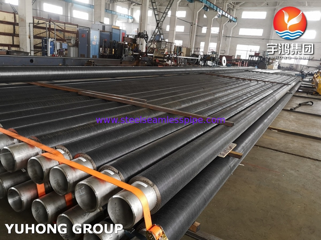 ASTM A312 TP316L Stainless Steel Fin Pipe Hfw Type With Solid Fins For Economizer