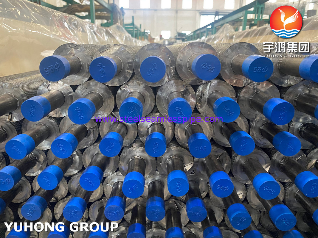 ASTM A179 Carbon Steel Seamless Tube Aluminiun Fin G Type fin tube for Air Cooler