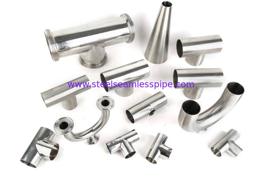 Mirror polished sanitary stainless steel pipe fitting Material 3A/DIN/SMS/ID SS304,SS316-Accesorios sanitarios