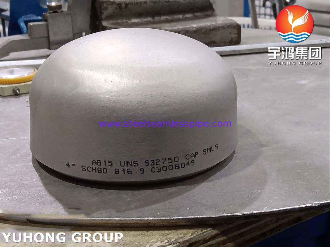 ASTM A815 SAF2507 / UNS S32750 Super Duplex Steel Cap B16.9 BW Pipe Fitting