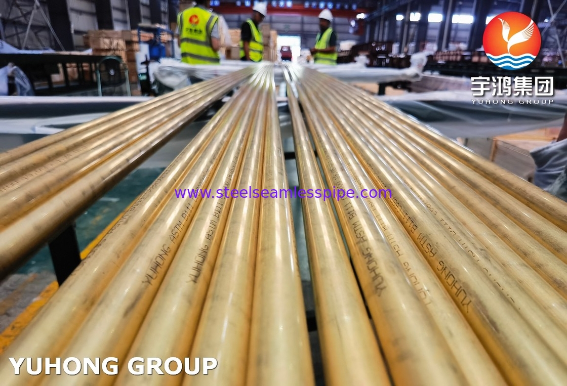 SGS Certified ASTM B111 C68700 Seamless Tube, Eddy Current Tested for Marine & Petrochemical Industry