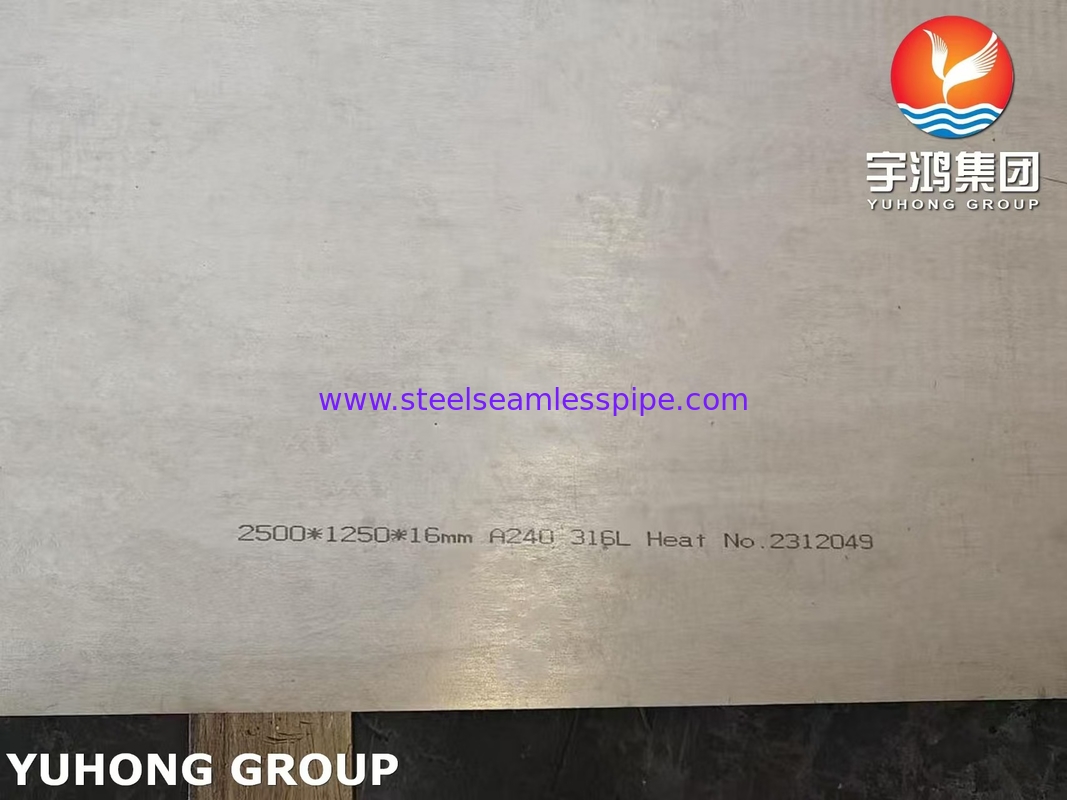 ASTM A240 SS316L 1.4404 S31603 Stainless Steel Plate For Oil And Gas