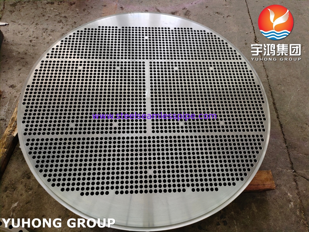 Alloy Steel Tubesheet ASTM A335 ASME SA335  F5N OD 1761MM*182MM  2476HOLES*19.25MM HEAT EXCHANGER APPLICATION