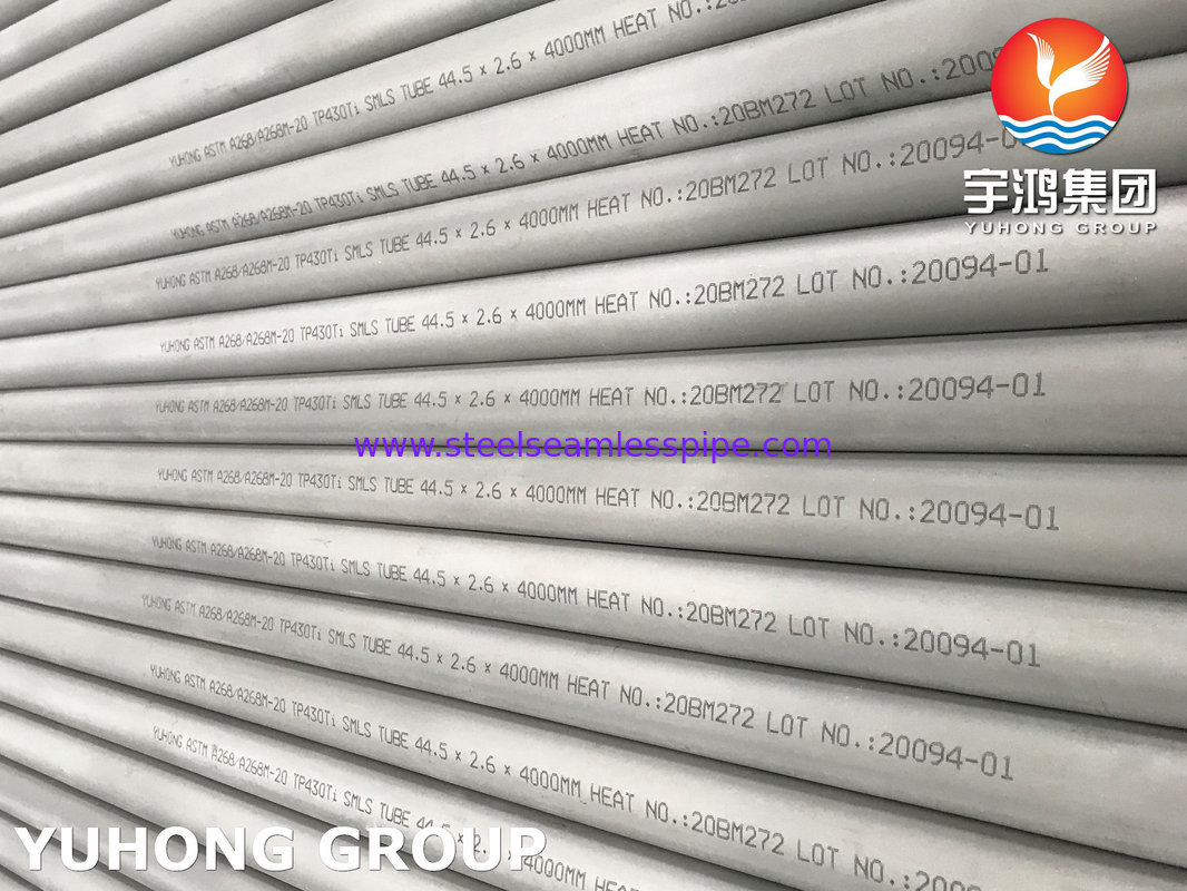 ASTM A268 TP430Ti Ferritic And Martensitic Stainless Steel Seamless Tube for Harsh Chemical Environments