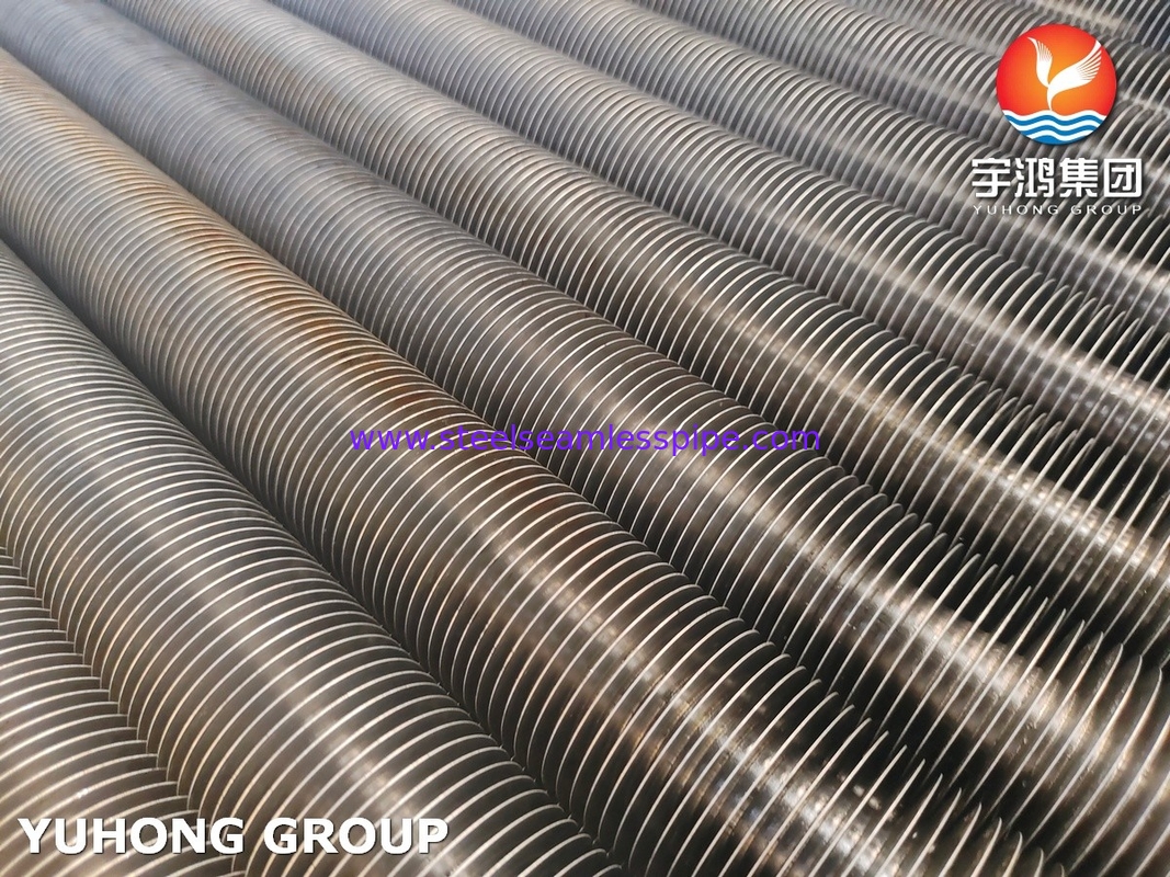 ASTM A179 ALuminium Carbon Steel Embeded Fin Tube For Heat Exchanger and Cooling System