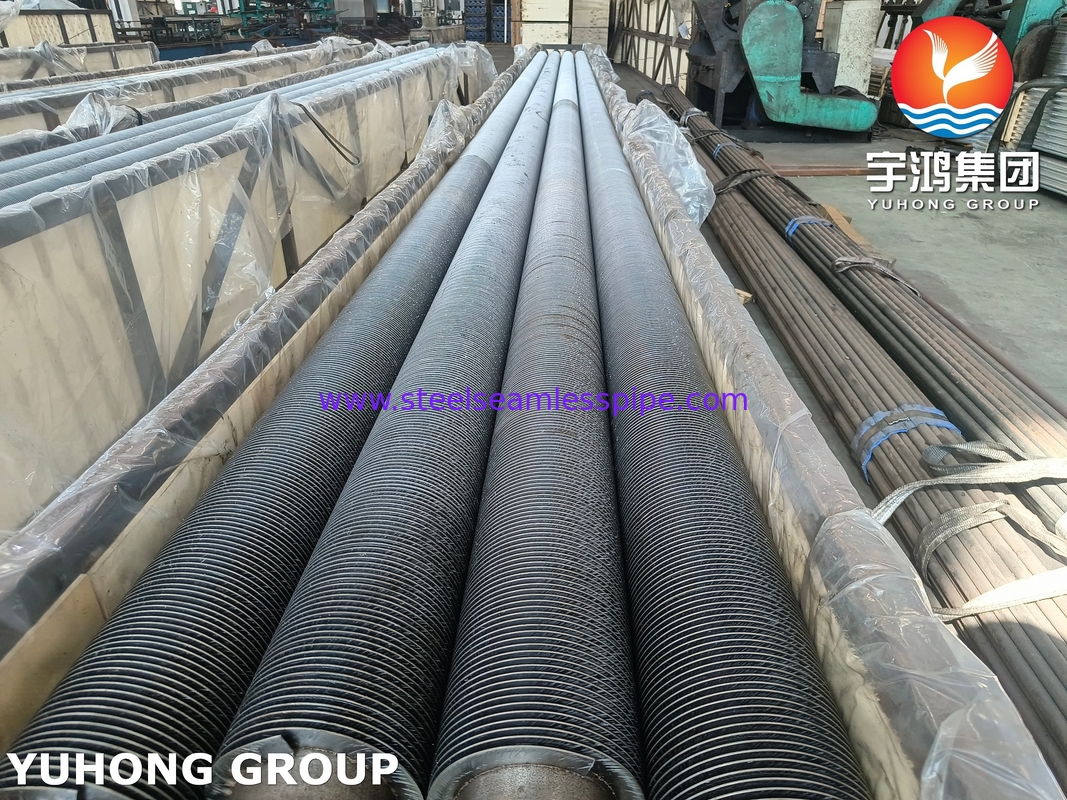 Alloy Steel HFW High Frequency Welded Solid Fin Tube  ASME SA213 T5 T9  T11 T12 Boiler Condenser Heater Application