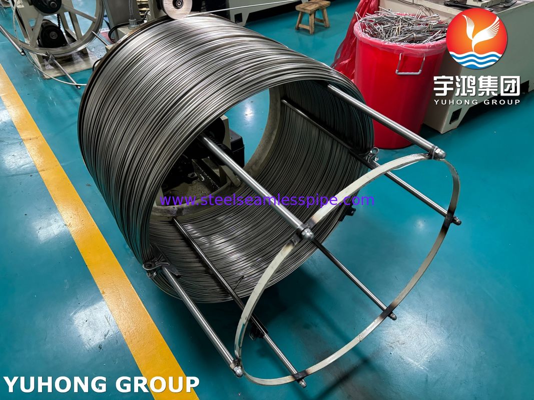 ISO9626 SUS304 Stainless Steel Coiled Capillary Tube For Medical Needle Tubing
