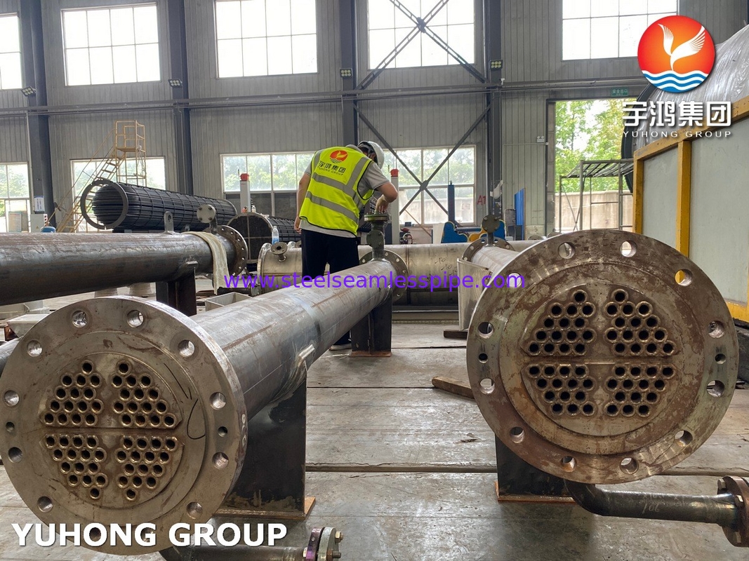 Shell And Tube Heat Exchanger With SS31803 Tubes SA-106 Grade B Shell ASME Section VIII
