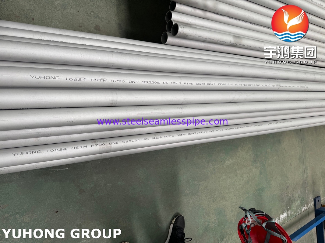 ASTM A790 / ASME SA790 S32205 Duplex Steel Seamless Pipe For Oil Gas Industrial