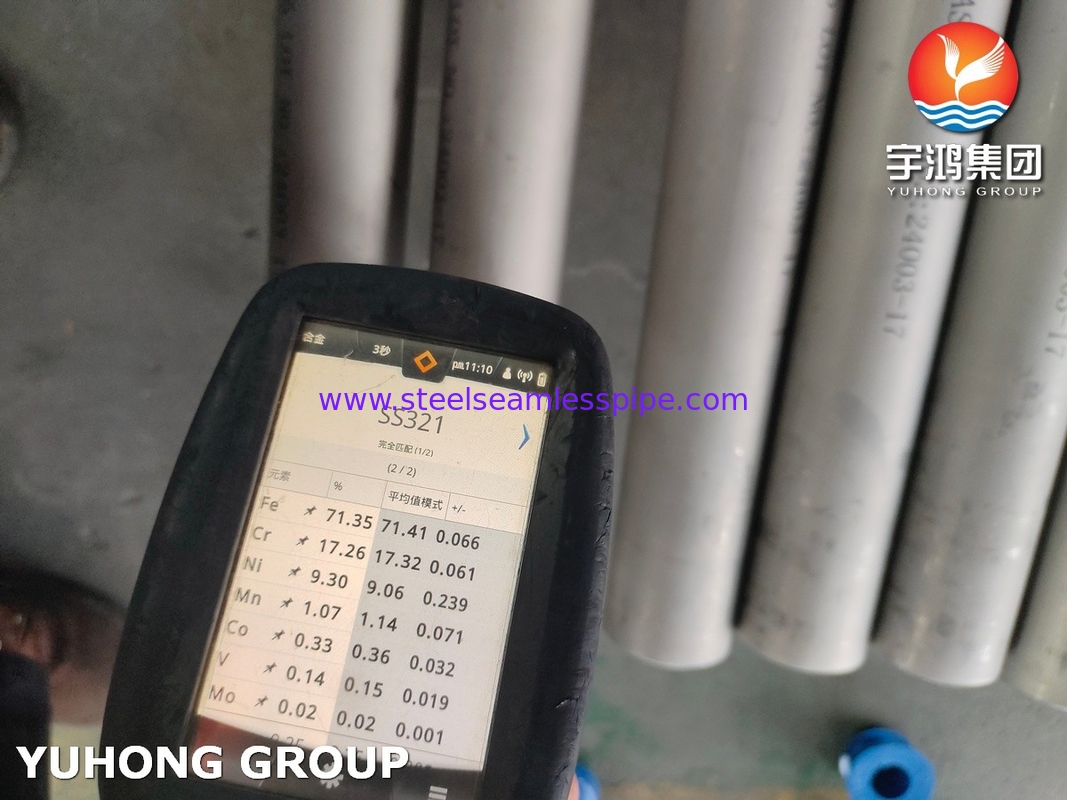 ASTM A312 TP321 Stainless Steel Seamless Pipe Pickled and Anealed for Oil Gas Industry And Chemical Industry