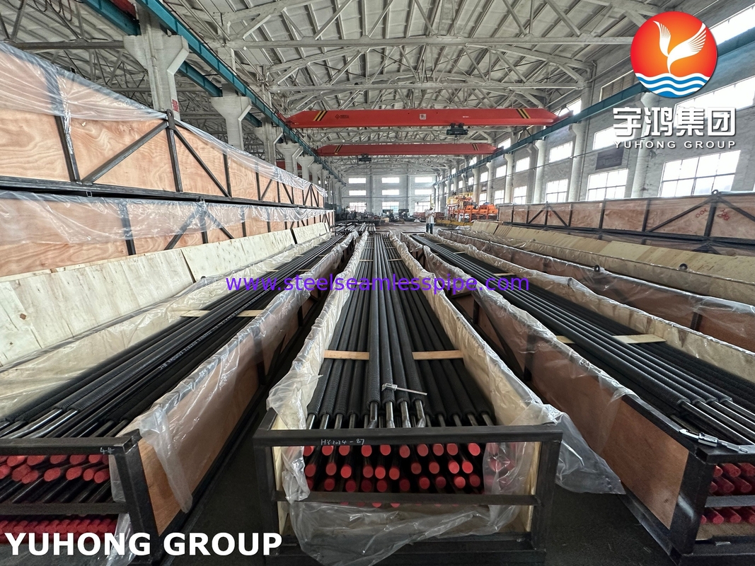 ASTM A213 T11 Alloy Steel Seamless Tube HFW Serrated Fin Tube For Oil And Refinery
