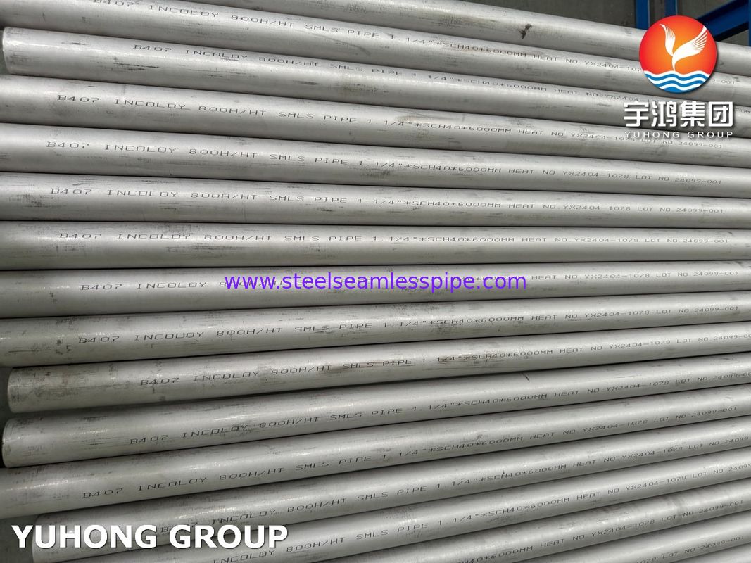 ASME SB407 UNS N08811 Nickel Iron Chromium Alloy Seamless Tube For High Temperature Industrial Pipeline