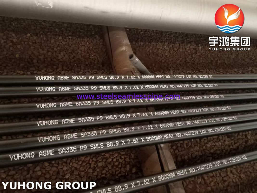 ASTM A335 P9 Alloy Steel Seamless Boiler Tube For Power Plant Oil Refinery Petrochemical