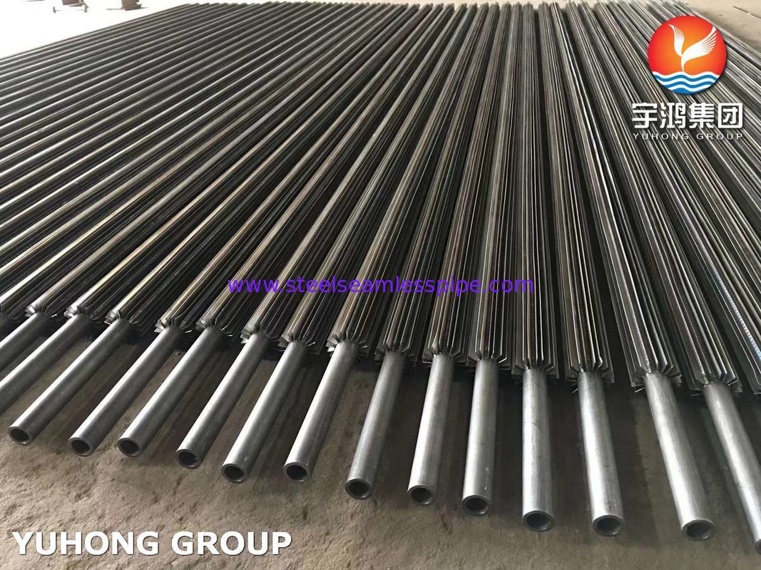 ASTM SA210 Gr A1 Longitudinal Fin Tube With Carbon Steel Fin For Heat Exchanger