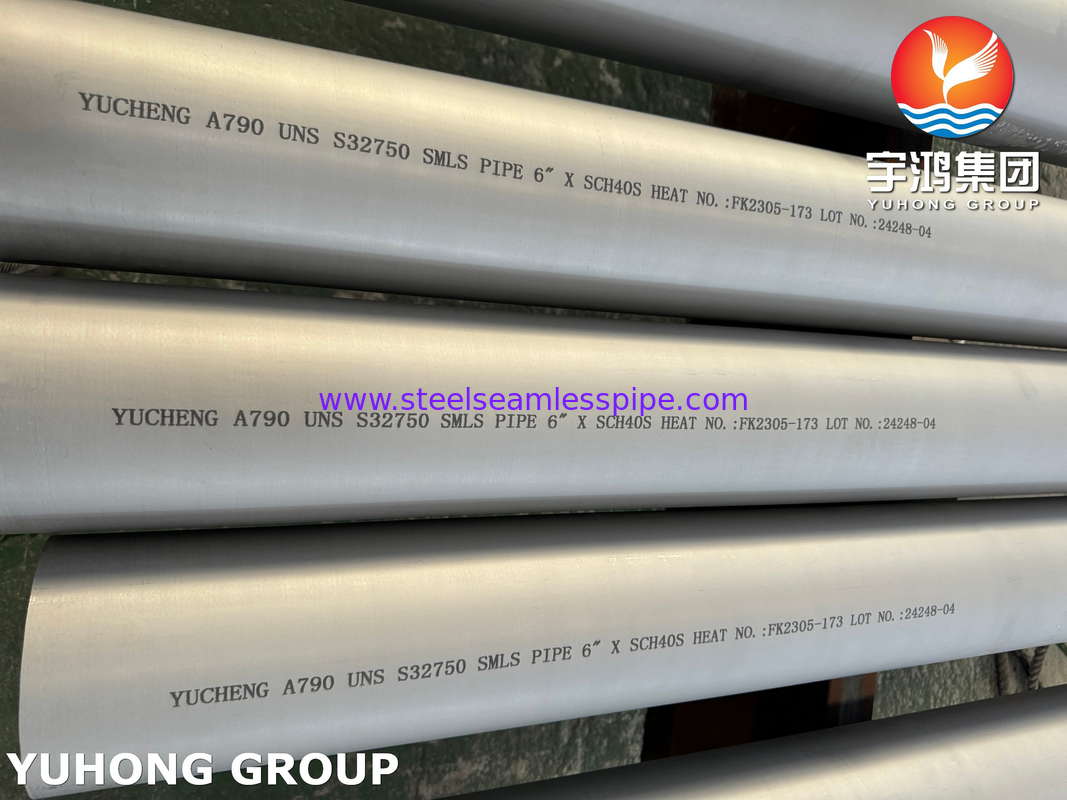 ASTM A790 S32750 Duplex Stainless Steel Seamless Tube For Pipelines and Power Plant