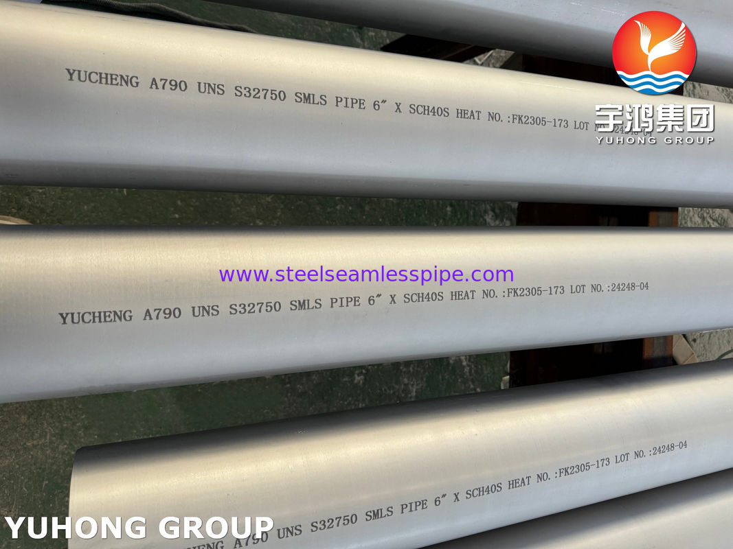 ASTM A790 UNS S32750 Austenitic Stainless Super Duplex Steel Pipe for High-Pressure Environments with Stress Corrosion Cracking Resistance