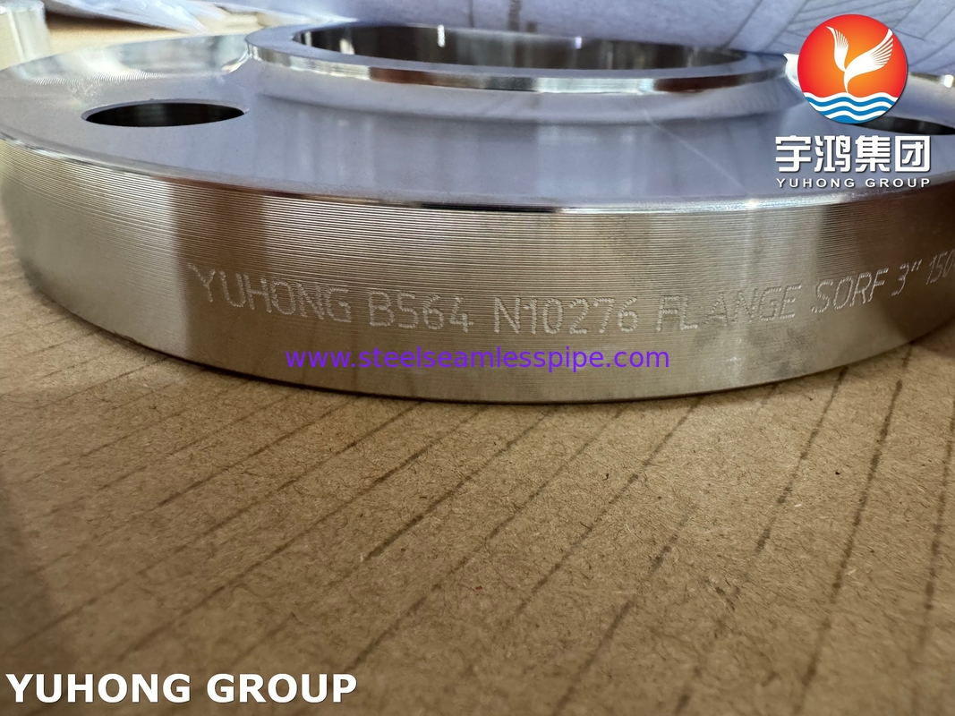 ASTM B564 UNS N10276 C276 Slip On RF Flange For Hazardous Industrial Waste