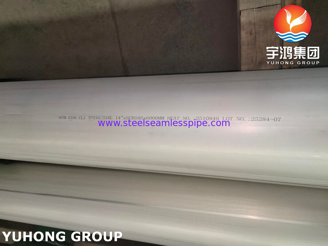 ASTM A358 TP316L Electric-Fusion-Welded Austenitic Chromium-Nickel Stainless Steel Pipe for High-Temperature Service and General Applications