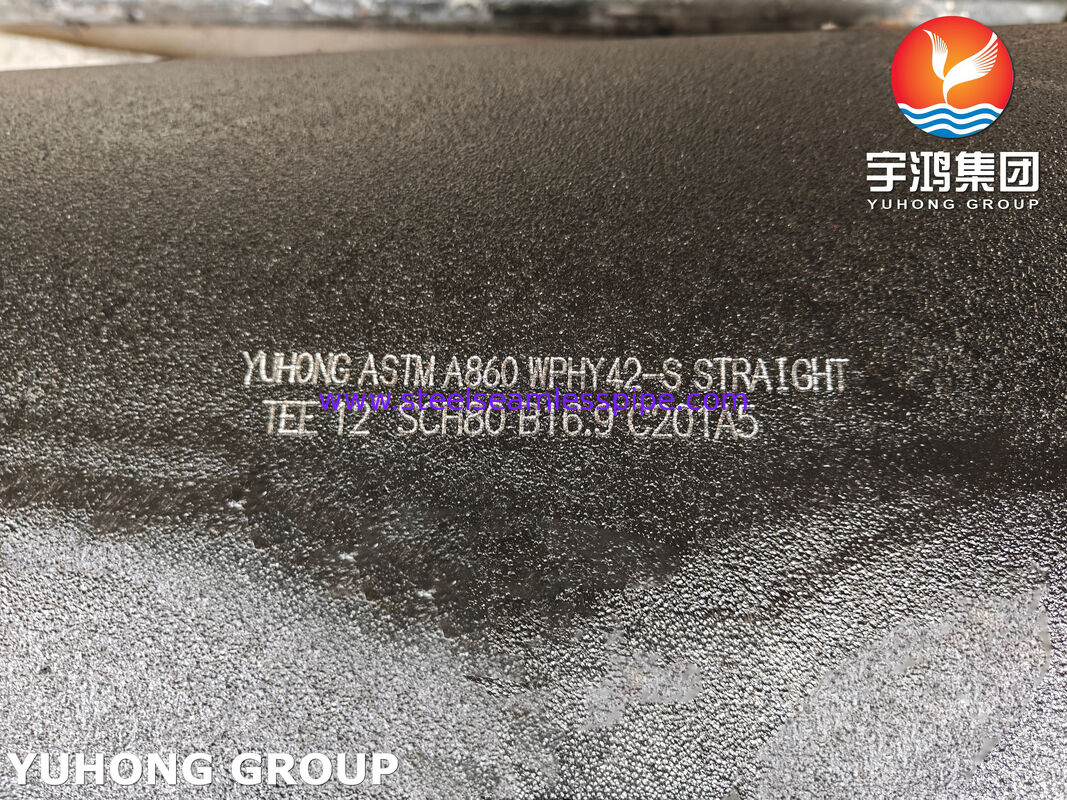 ASTM A860 WPHY42-S Equal Tee High-Strength Steel Butt Welding Fitting For High-Pressure Pipeline Systems