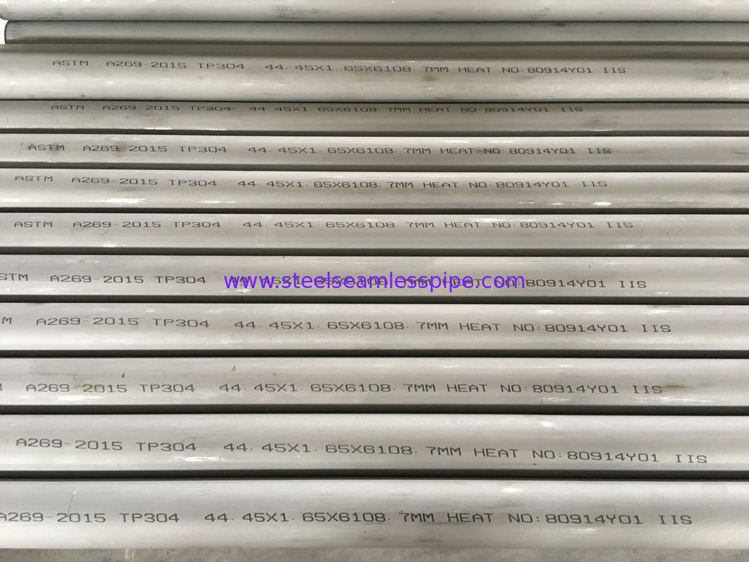 Stainless Steel Seamless Tube , Pickled , Solid , Annealed ASTM A269 TP304 , ASME SA269 TP304L