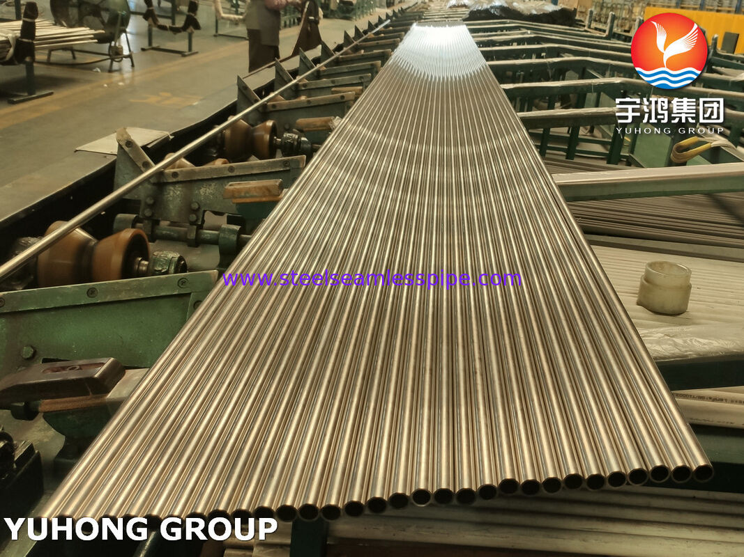 Copper Alloy  Tube Copper and Copper Alloy Seamless Condenser Tubes ASME SB111 ASTM B111 C10200 C44300 C61400 C71500