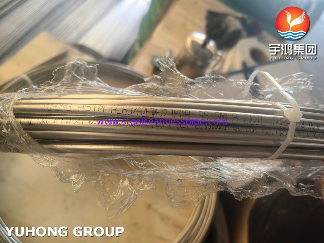 ASTM A269 Bright Annealed Stainless Steel 316L Seamless Coil Tube For Radiator Coils