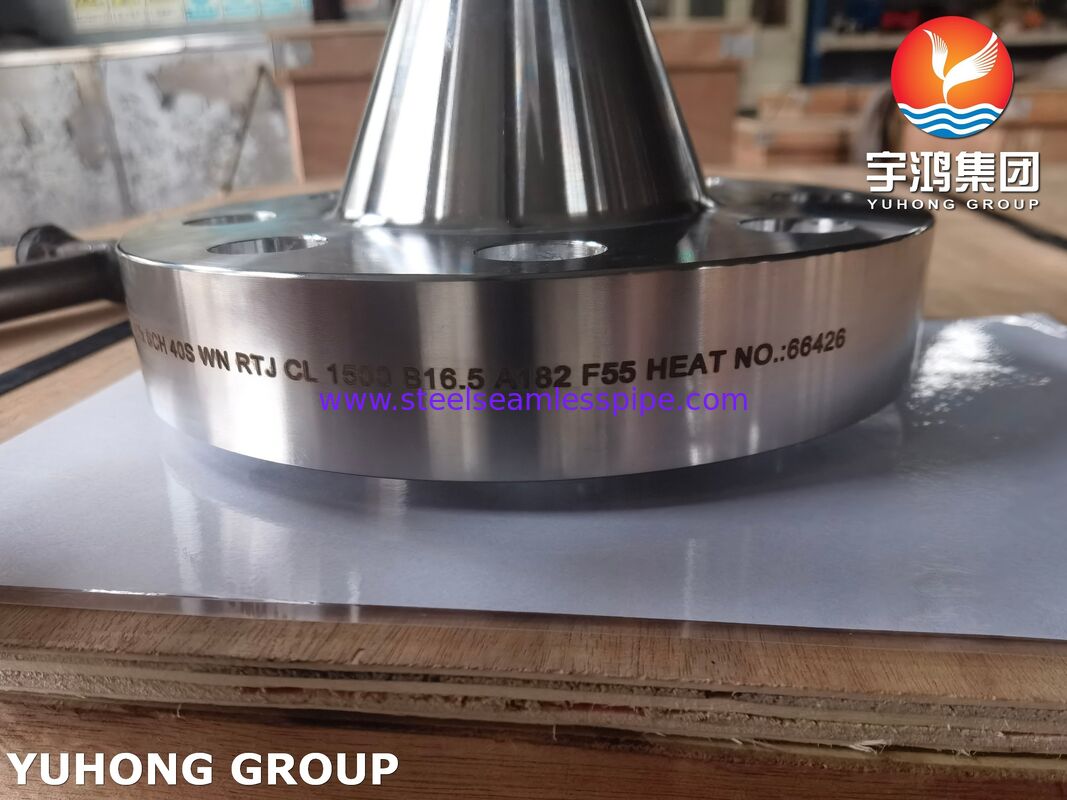 ASTM A182 F55 S32760 Weld Neck Flange RTJ EN 1.4501 X2CrNiMoCuWN25-7-4