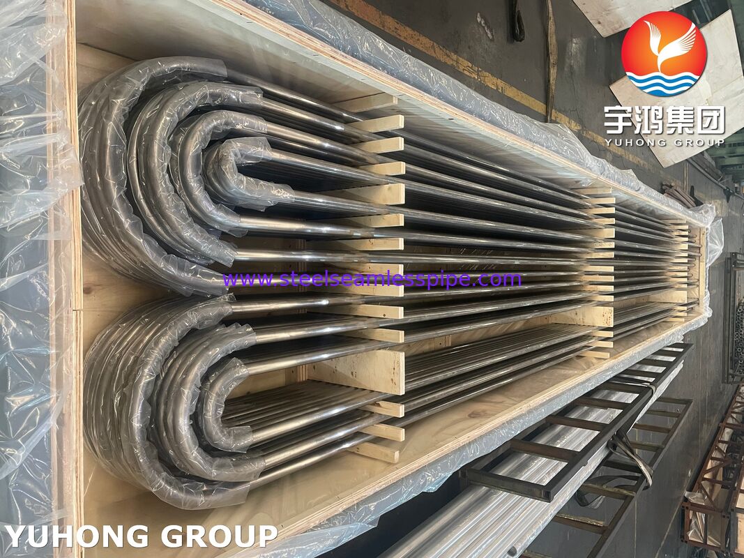 ASME SB163 Monel 400 Copper Nickel Alloy Seamless U bend Tube , TEMA Heat Exchanger, Shell and Tube Heat Exchanger Application