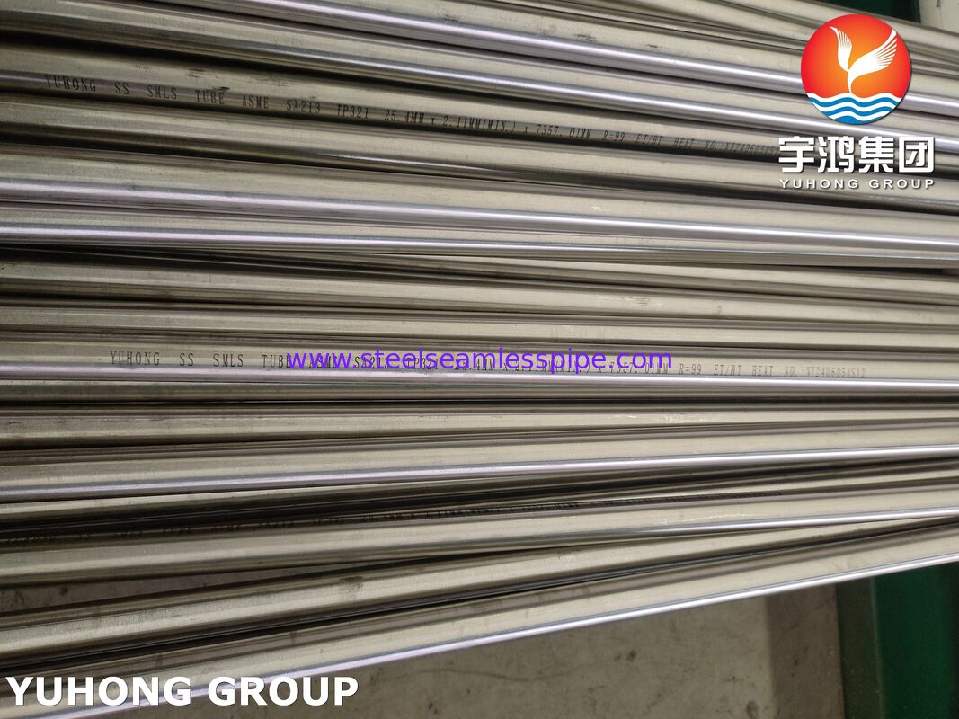 Stainless Steel Seamless Tube ASTM A213 / ASME SA213 TP321 For Shell And Tube Heat Exchangers