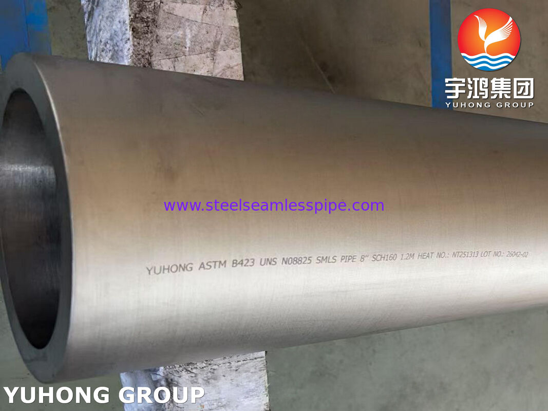 ASTM B423 UNS N08825 Incoloy 825 Nickel Alloy Steel Tube, Large Diameter，Resistant To High Temperature, High Concentration Acid