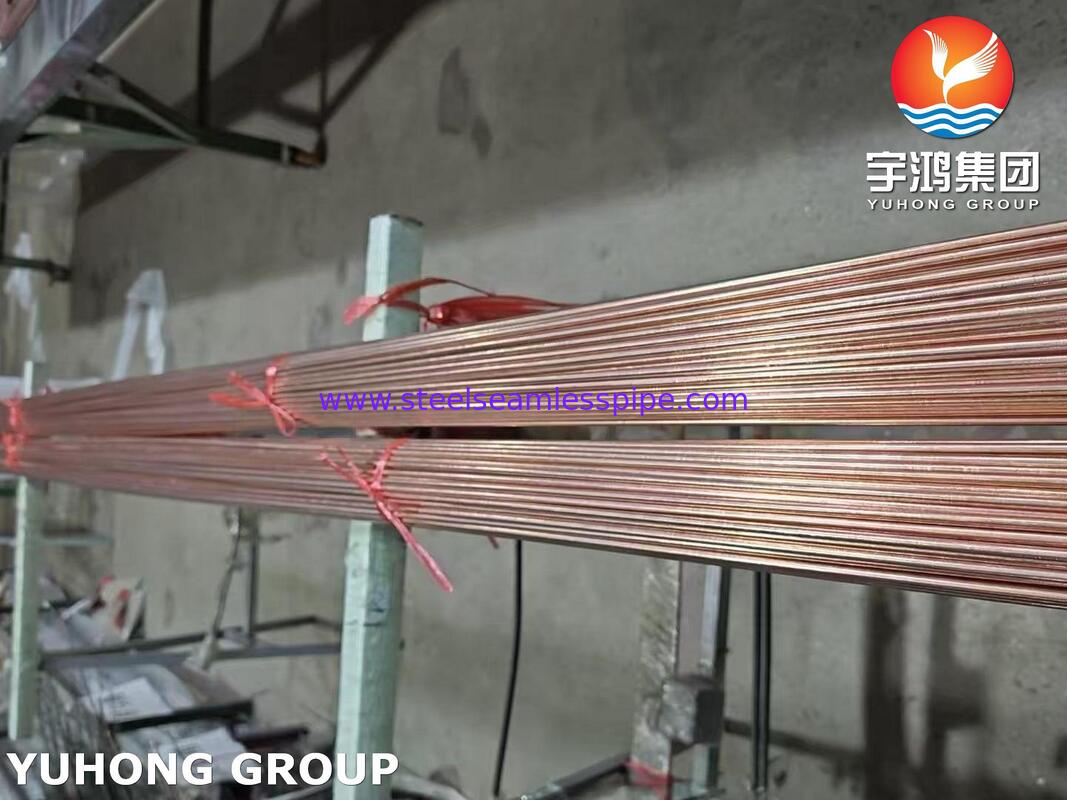 Double Wall Copper Brazed Steel Tubing , BHG2 Bundy Tube For Automotive Brake Lines