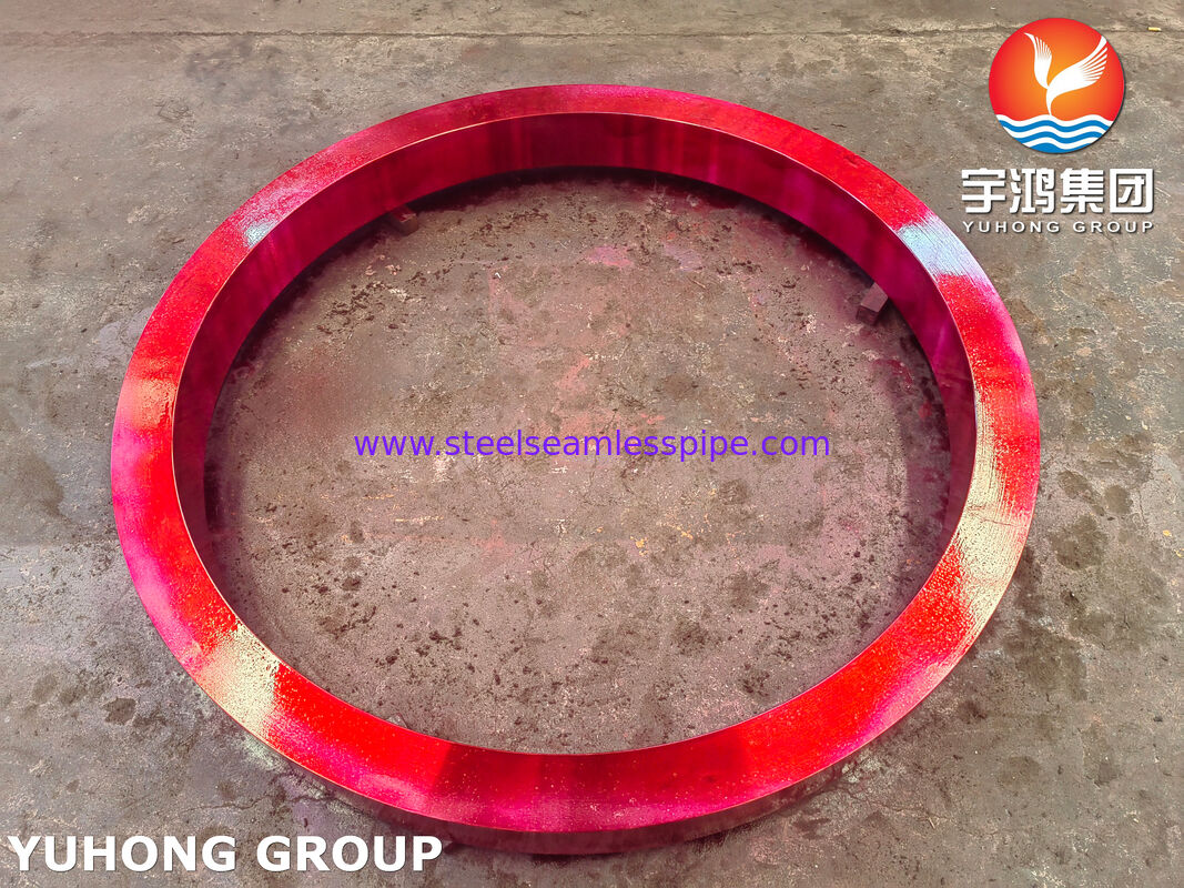 ASME SB171 C70600 Copper Nickel Heavy Ring for Large Heat Exchanger Tubesheet & Shell Connection with OD 1464mm x ID 1277mm x 132mm