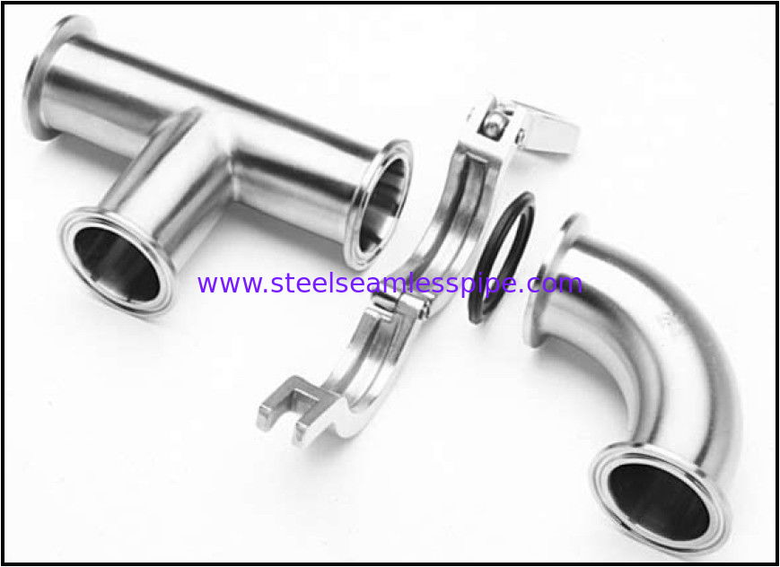 Mirror polished sanitary stainless steel pipe fitting Material 304,316-Accesorios sanitarios pulidos brillantes de acero