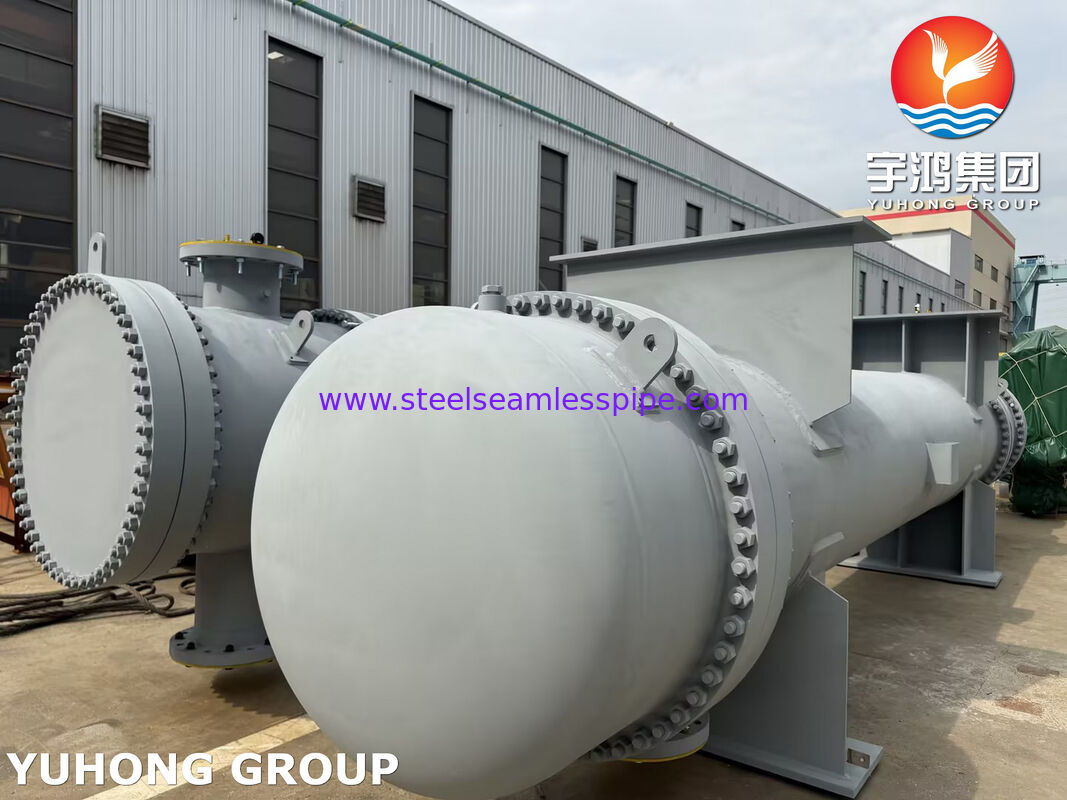 Carbon Steel Shell & Tube Heat Exchanger with ASME SA179 Tubes and SA266 Gr.2 Tubesheet for Water, Oil, Steam & Gas Cooling