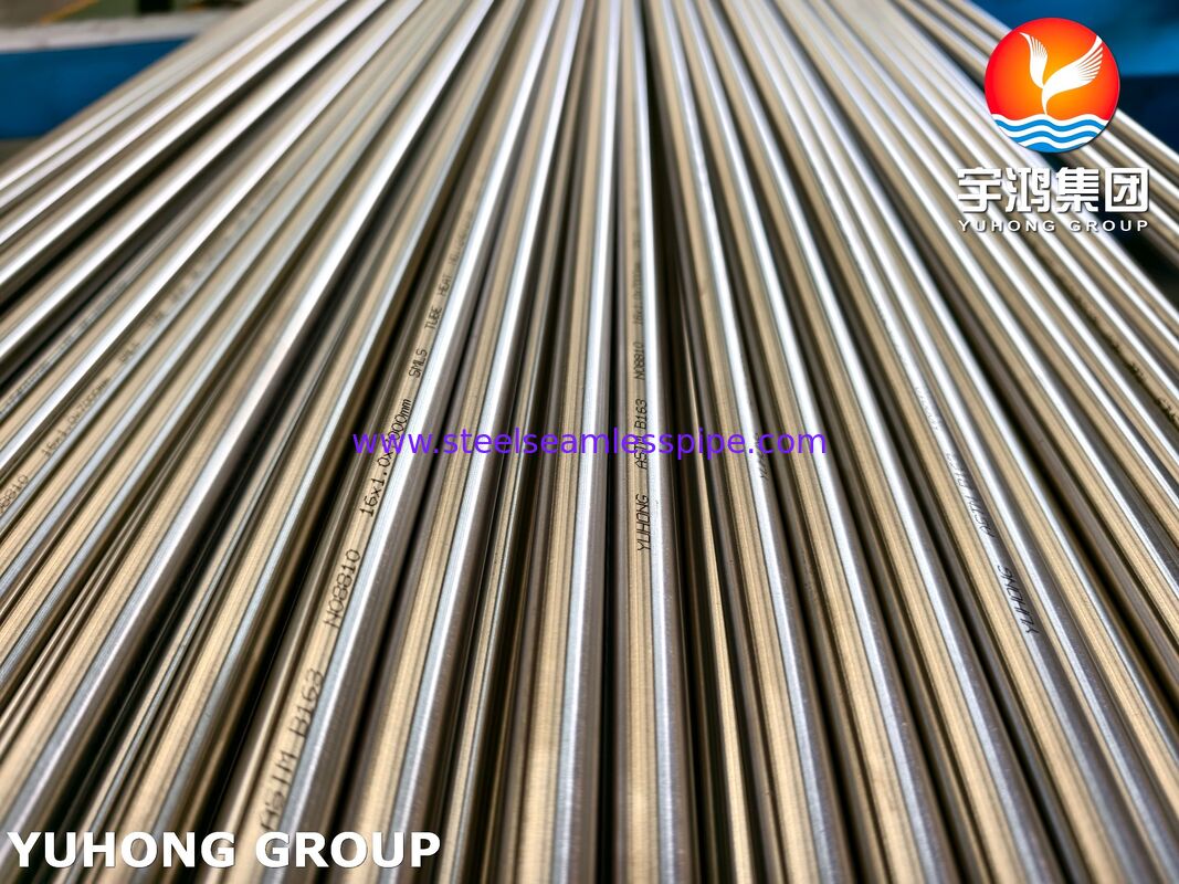 ASTM B163 Incoloy 800H Nickel Alloy Tube Solution Annealed Seamless Tubing for Heat Exchangers