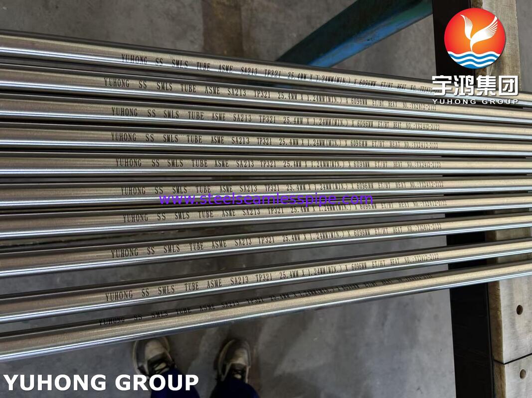 Stainless Steel Seamless Heat Exchanger Tube ASME SA213 TP321 Bright Annealed U Bend Tube