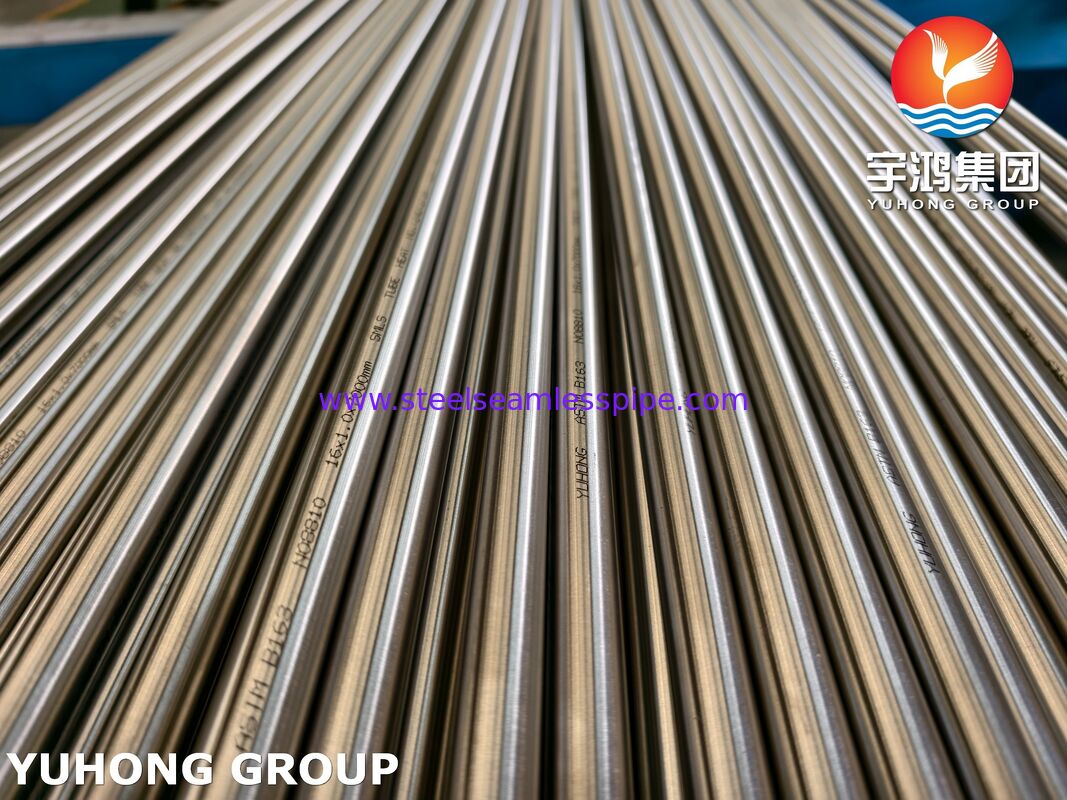 ASTM B163 UNS N08810 Incoloy 800H Seamless Bright Annealed Nickel Alloy Tube For Condenser