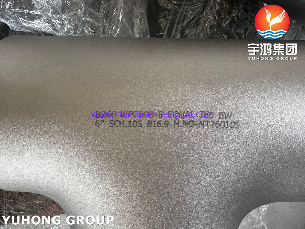 ASTM B366 N08810 Incoloy 800H Nickel Alloy Equal Tee for High Temperature Piping