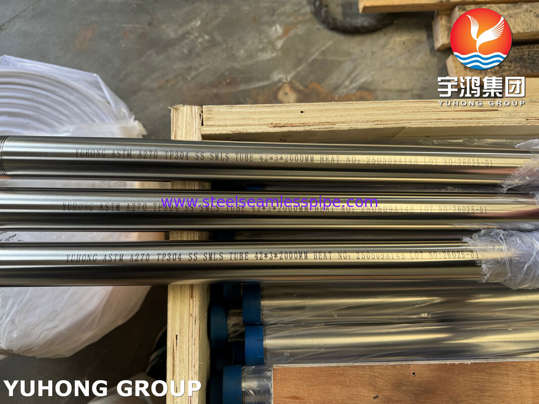 ASTM A270 3A TP304 Food Grade Stainless Steel Seamless Sanitary Tube For Distillation