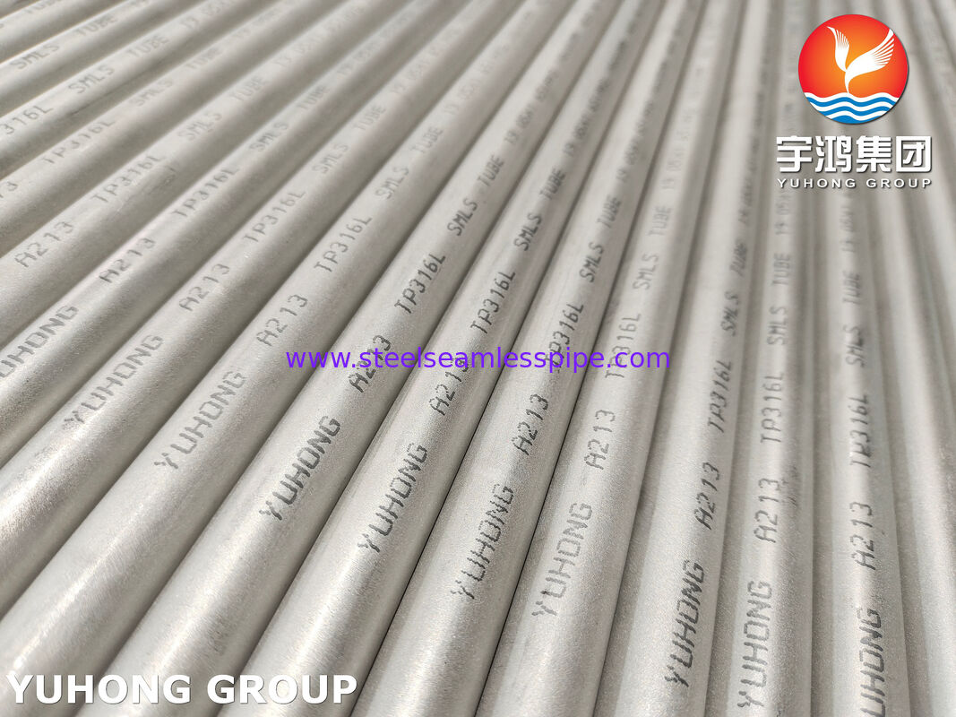 ASME SA213 TP316L Seamless Tube C≤0.035% No PWHT After Welding Intergranular Corrosion Resistant For Heat Exchanger