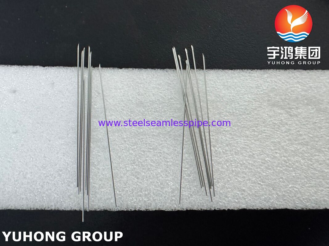 SUS304 26G Medical Grade Stainless Steel Back Cut Needle Tube For EMG Needles ISO9626