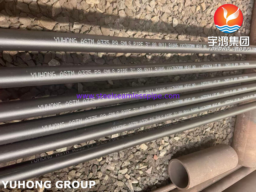 Alloy Steel Seamless Pipe ASTM A335 ASME SA335 P5 P9 P11 P12 P22 P91 P92  Power Plant Energy Fluid System Boiler Thermal Power