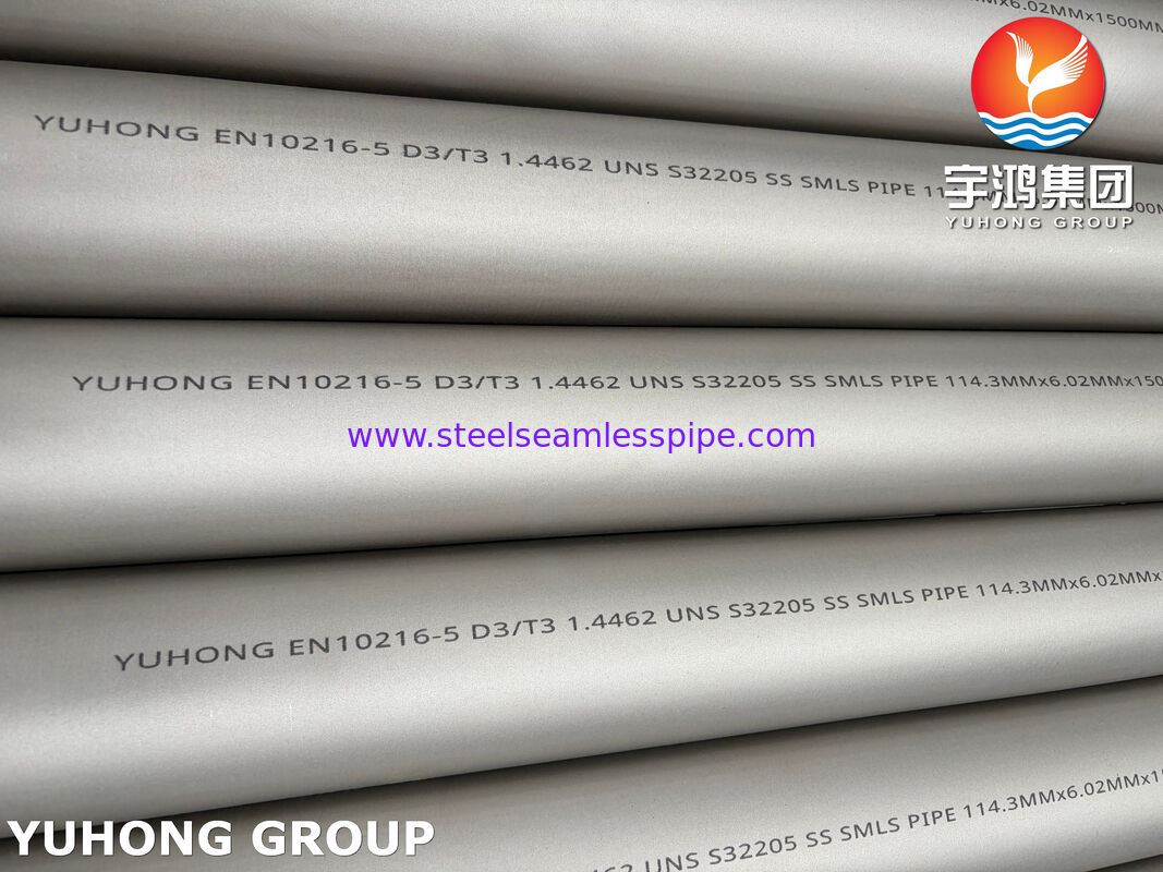 EN10216-5 D3/T3 1.4462 Cold Drawn Stainless Steel Seamless Tube For Industrial Application