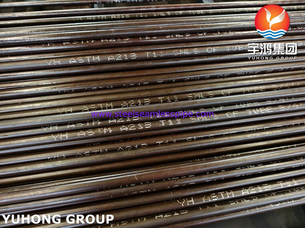 ASTM A213 T11 K11597 Alloy Steel Seamless Tube , Heater Tube For Oil And Gas Industry