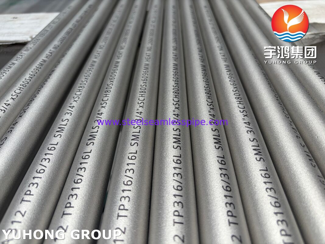 ASTM A312 TP316/316L Seamless Stainless Steel Pipe for Chemical and Industrial Applications