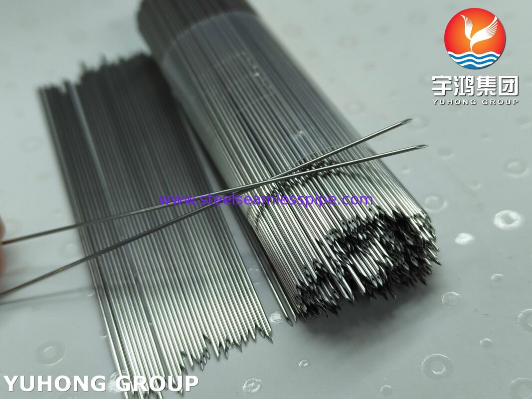 SS304 Intravenous Indwelling Needle Tube For Medical IV Catheter , Back Cut Needle Tip