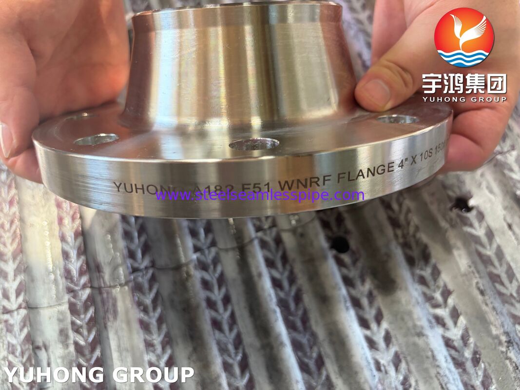 ASTM A182 F51 Flange UNS S31803 Duplex Steel Weld Neck Flange Forged WNRF Flange