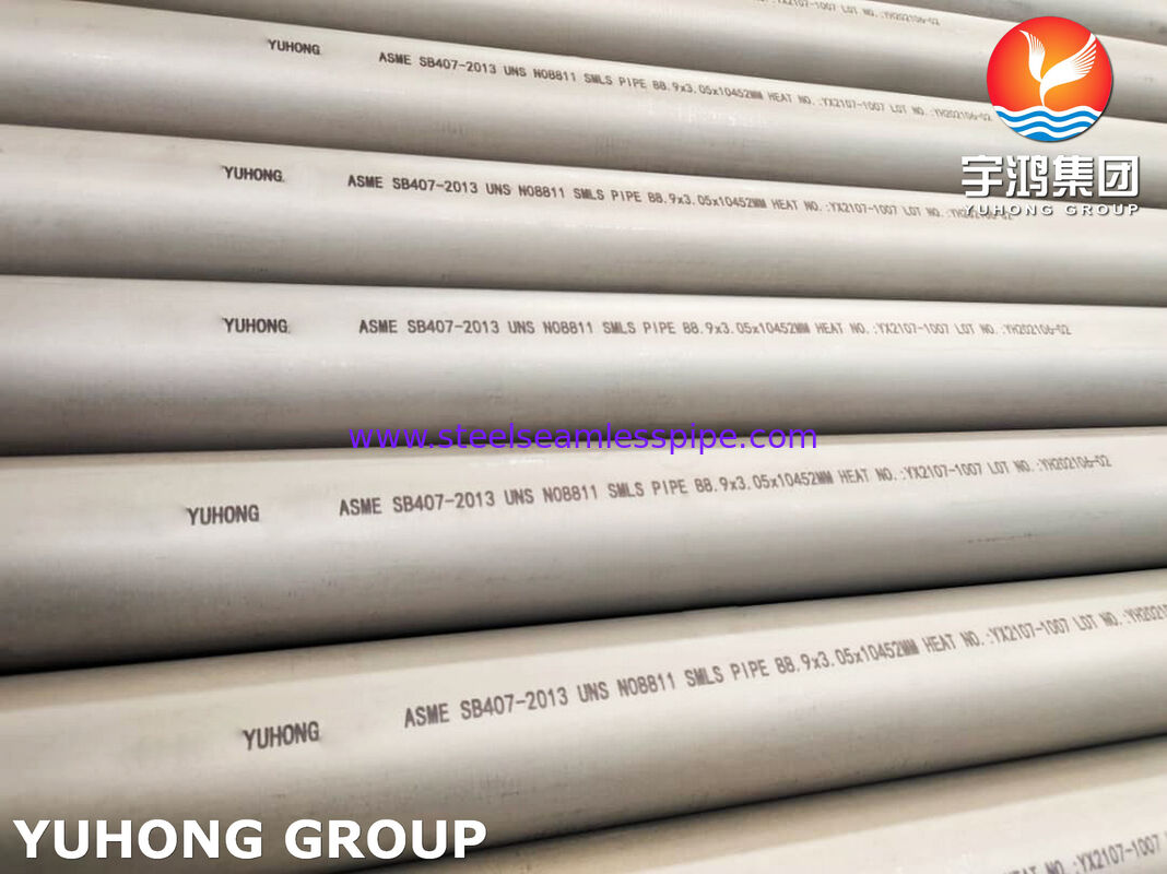 ASTM B407 Incoloy 800HT UNS N08811 Nickel Alloy Seamless Pipe with High-Temperature and Oxidation Resistance