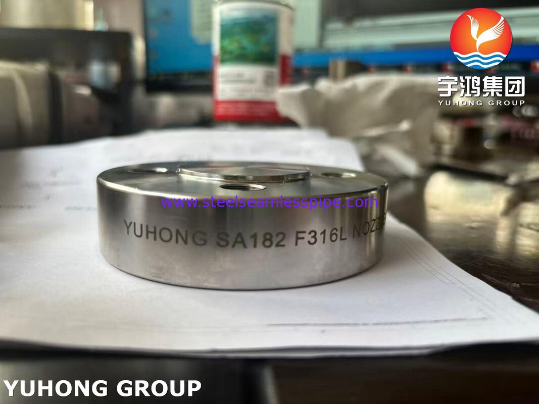 ASME SA182 F316L Stainless Steel Flange Forged Nozzle Flange for Pressure Vessel