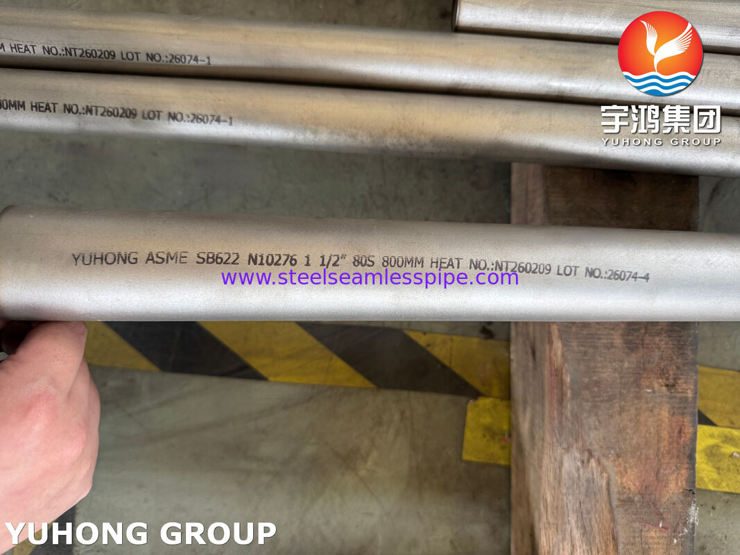 ASME SB622 UNS N10276 Nickel Alloy Seamless Tube Hastelloy C276 Tube Heat Exchanger Tube
